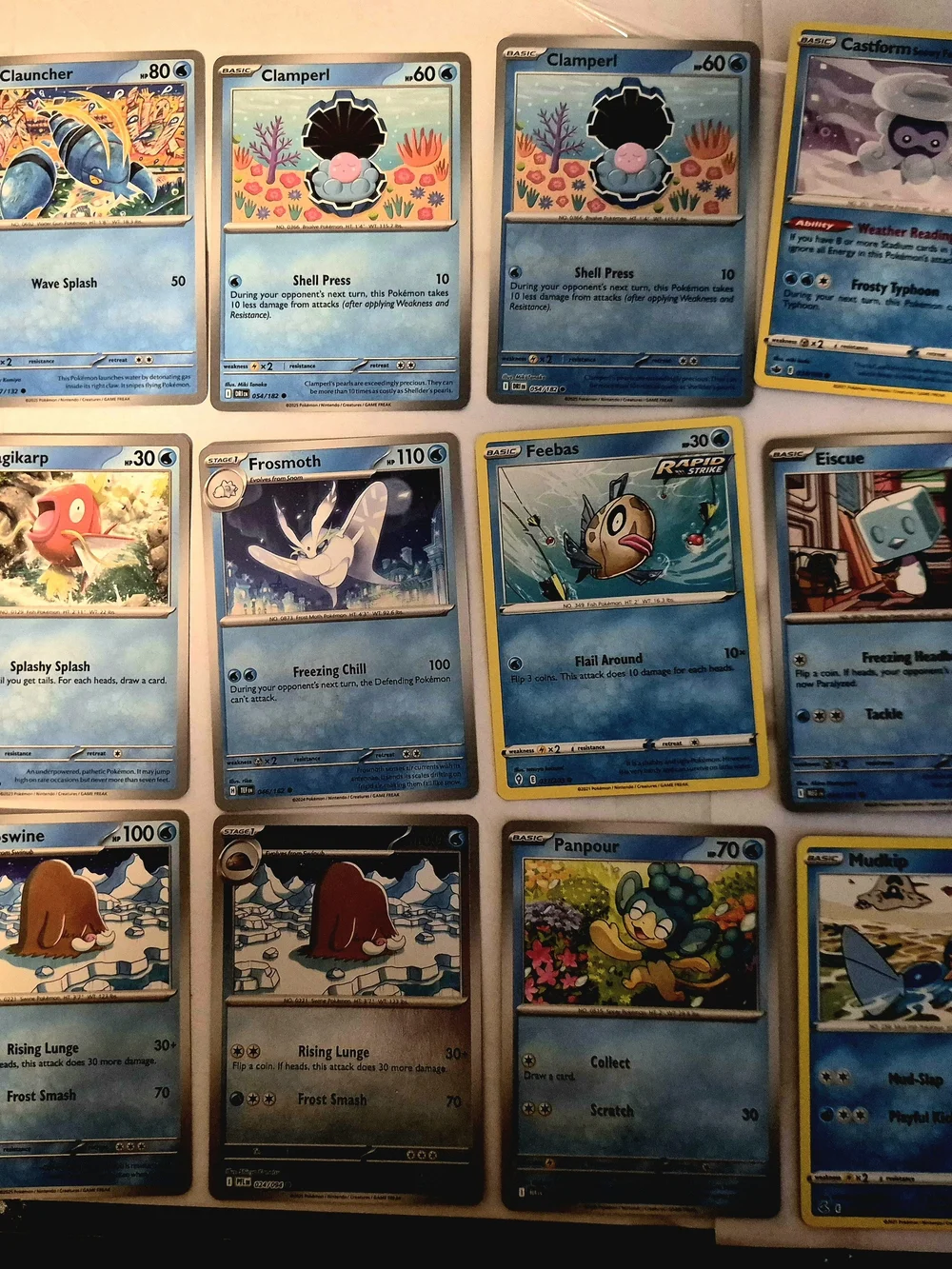 Pokemon Card Lot 65+ Water Type Bundle W/ Jumbo Ex, Holos, Vintage & Misty